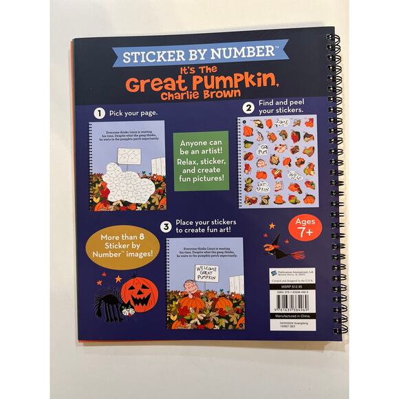 NEW Sticker by Number, Its the Great Pumpkin Charlie Brown - Picture 6 of 6